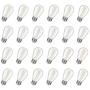 Shatterproof & Waterproof S14 LED String Light Bulbs – 1W Equivalent to 11W, Non-Dimmable Worm White 2200K,100LM,Plastic Bulbs, E26 Base, (24PACK-2200K)