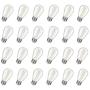 Shatterproof & Waterproof S14 LED String Light Bulbs – 1W Equivalent to 11W, Non-Dimmable Worm White 2200K,100LM,Plastic Bulbs, E26 Base, (24PACK-2200K)