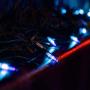 Twinkle Star 300 LED Christmas Mini String Lights, 99 FT Fairy Lights with Safe Adapter for Indoor Outdoor Home Garden Party Christmas Decoration, Blue