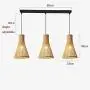 WENMIN Retro Vintage Industrial Chandelier Creative Trumpet Bamboo Height Adjustable Pendant Light Art Dining Room Lamp Suspension Personality Studies Living Lighting Ceiling
