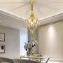 VsSun Modern Creative Birds nest Geometry Golden Crystal Chandelier Ceiling lamp Crystal Chandelier Living Room Bedroom Dining Room Chandelier E14 1/1825-1