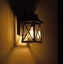 FLALINKO Outdoor Wall Sconce - 14'' Farmhouse Porch Light in Oil Rubbed Bronze Finish with Clear Seedy Glass for Garage, Patio, Porch, Doorway, Entryway (ORB, Single Pack)