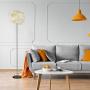 Modern Floor Lamp with White Feather Shade by Light Accents - Standing Lamp for Living Room Modern Floor Lamp with White Feather Shade by Light Accents - Standing Lamp for Living Room