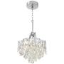 Villette Chrome Pendant Chandelier 15 3/4'' Wide Modern Crystal Cascade LED 5-Light Fixture for Dining Room House Foyer Kitchen Island Entryway Bedroom Living Room - Vienna Full Spectrum