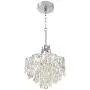 Villette Chrome Pendant Chandelier 15 3/4'' Wide Modern Crystal Cascade LED 5-Light Fixture for Dining Room House Foyer Kitchen Island Entryway Bedroom Living Room - Vienna Full Spectrum
