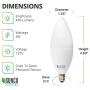Sunco Lighting 10 Pack B11 LED Candelabra Bulb, Dusk-to-Dawn, 5W=40W, 4000K Cool White, 450 LM, E12 Base, Outdoor Decorative Light for Sconces - UL