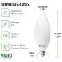 Sunco Lighting 6 Pack B11 LED Candelabra Bulb, Dusk-to-Dawn, 5W=40W, 4000K Cool White, 450 LM, E12 Base, Outdoor Decorative Light for Sconces - UL