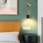 VARIPOWDER Metal Wall Sconce Light Fixture Industrial Modern Minimalist Style Decorate Wall Lamp for Living Room Bedroom Corridor Cafes Restaurants,Not Included Bulbs(1 Pack) (Style-2)