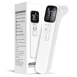 EasyEast Touchless Infrared Thermometer, Smart Forehead Thermometer, in-Ear Thermometer for Adult, Baby and Kids, Smart Digital Screen,Fast Reading Detection Thermometer,No Battery Included