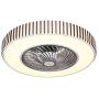 Ceiling Fan with Lights APP Bluetooth Fan Light Led Bedroom Light Ceiling Fan Light 110v Fan Light Living Room Light Modern LED Remote Control Dimmable Flush Mount Enclosed Fandelier Lamp (Square)