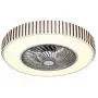 Ceiling Fan with Lights APP Bluetooth Fan Light Led Bedroom Light Ceiling Fan Light 110v Fan Light Living Room Light Modern LED Remote Control Dimmable Flush Mount Enclosed Fandelier Lamp (Square)