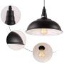 HMVPL Plug in Pendant Lights with 16.4 Ft Hanging Cord and On/Off Dimmer Switch, Upgraded Industrial Metal Swag Ceiling Lamp for Dining Room, Bedroom, Barn, Kitchen Island Table, Sink, Hallway