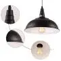 HMVPL Plug in Pendant Lights with 16.4 Ft Hanging Cord and On/Off Dimmer Switch, Upgraded Industrial Metal Swag Ceiling Lamp for Dining Room, Bedroom, Barn, Kitchen Island Table, Sink, Hallway
