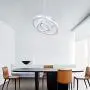 Winretro Modern DIY Crystal LED Chandelier Light Fixture 3 Rings Round Pendant Lighting Adjustable Stainless Steel Ceiling Lamp for Living Room Dining Room Bedroom(Cold White) Winretro Modern DIY Crystal LED Chandelier Light Fixture 3 Rings Round Pendant Lighting Adjustable Stainless Steel Ceiling Lamp for Living Room Dining Room Bedroom(Cold White)
