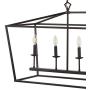 JONATHAN Y JYL7439A Pagoda Lantern Dimmable Adjustable Metal LED Pendant, Classic, Traditional for Dining, Living Room, Kitchen, 49'' 6-Bulb, Oil Rubbed Bronze