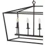 JONATHAN Y JYL7439A Pagoda Lantern Dimmable Adjustable Metal LED Pendant, Classic, Traditional for Dining, Living Room, Kitchen, 49'' 6-Bulb, Oil Rubbed Bronze