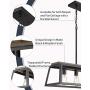 Eapudun 38-Inch 5-Light Kitchen Island Lighting, Farmhouse Linear Chandelier for Dining Room Pool Table Pendant Light Fixture, Matte Black and Wooden Finish, PDA1272-FBDT