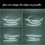 MADEM Modern LED Pendant Light Dimmable Contemporary Chandelier Creative Foyer Hanging Lighting Fixture for Living Dining Room Bedroom Kitchen Island,6000K Cool White, Silver