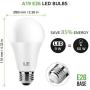 LE 9W Color Changing Light Bulbs with Remote, Dimmable LED Light Bulb, 60W Equivalent 806 Lumens Warm White, RGB Decorative Lighting for Home Bar Party Bedroom, A19 E26 Screw Base (4 Pack)