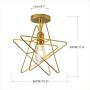 Modo Lighting Moravian Star Light Modern Flush Mount Ceiling Light Fixture for Bedroom Kitchen Living Room Dining Room Hallway Stairway E26 (Gold)