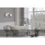 Luburs Crystal Wall Sconce Lighting Bathroom Vanity Mirror Light Fixture with Hangiing Crystal Linear Modern Crystal Room Light for Bedroom Contemporary Bedside Wall Lamp Chrome (2-Lights)