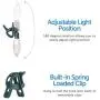 NOMA C9 LED Quick Clip Christmas Lights | Built-in Clip-On String Lights | 24 Warm White Bulbs | 16 Foot Strand 