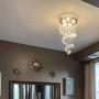 Modern Crystal Chandelier Rain Drop Lighting Fixture (5 Lights)