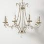 ForeverLighting,FL-62936,American Country Style Luxury Crystal Chandelier E12 8 Lights LED Pendant Light Fixture Suitable for Dining Room/Living Room