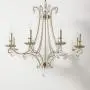 ForeverLighting,FL-62936,American Country Style Luxury Crystal Chandelier E12 8 Lights LED Pendant Light Fixture Suitable for Dining Room/Living Room
