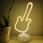 ENUOLI LED Neon Signs Guitar Decorative Lights Led Warm White Neon Lights USB/Battery Operated Neon Lamp with Base Neon Musical Instrument Sign Neon Night Light for Living Room Party Halloween