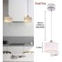 Jaycomey Glass Pendant Lighting,1-Light Chrome Crystal Ceiling Chandelier,Modern Square Ceiling Pendant Light Fixtures for Living Dining Room Bedroom Entryway