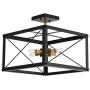 KDG Flush Mount Ceiling Light Fixture Semi Industrial Black 4 Lighting Fixtures for Hallway Entryway Passway Dining Room Bedroom Balcony Living Room KDG Flush Mount Ceiling Light Fixture Semi Industrial Black 4 Lighting Fixtures for Hallway Entryway Passway Dining Room Bedroom Balcony Living Room