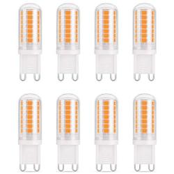G9 LED Bulb Dimmable, 2700K Warm White, 4W(40-Watt Halogen Equivalent), AIELIT Vintage Bi-Pin Base LED Light Bulbs for Bathroom Crystal Chandelier, Pendant Light, Home Decorative Lighting, 8-Pack