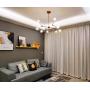 Dellemade XD00940 Sputnik Chandelier for Bedroom, Globe Ceiling Light for Living Room, 12 Lights,G9 LED Bulbs Included, Golden