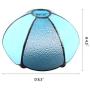 Tiffany Table Lamp Cover Colored Glass Lamp Shade Mediterranean Style Lampshade for Table Lamp Bedroom Dining Room (026)