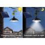 Solar Powered Pendant Lights, Awanber 12 LED (Equivalent to 50W Incandescent Brightness) Waterproof Remote Control Indoor Outdoor Hanging Lamp for Garden, Garage, Pathway, Yard, Patio, Lawn, Balcony