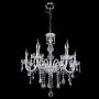 TryE 6 Arm Chandelier K9 Crystal Glass Ceiling Light E12 Pendant Lamp for Living Room Bedroom Hallway Entry