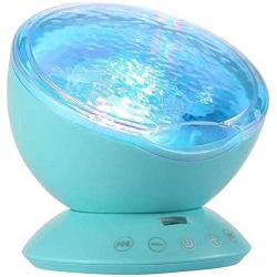 Star Projector, Ocean Wave Night Light Projector, Night Light Projector, Star Light Projector for Bedroom with 7 Color Modes, Built-in Speaker and Remote Control (Blue)