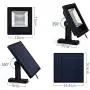 Solar Lights Outdoor, Hikeren IP65 Waterproof Solar Lights(White Light), 30 LED Solar Spot Light, Easy-to-Install Solar Outdoor Lights for Front Door, Yard, Garage, Deck