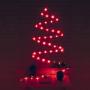 Hopolon Outdoor Rope String Lights, 4.5V Safety UL Plug Powered Waterproof Tube Light with 100 LED, 33 feet 8 Modes Copper Fairy Lights for Garden Fence Patio Yard Wedding Christmas Hall (Red)