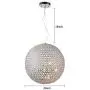 Luxury K9 Crystal Chandelier Modern Ball Pendant Lamp Hanging Light Fixtures Dining Room Chandelier Diameter 50CM Without Light Source G9 × 8