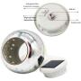 Solar Jar Glass Ball Table Light, Color Changing Solar Powered Crackle Glass Ball Led Garden Lights,Waterproof Led Night Light for Bedroom Yard Patio Halloween Christmas Decor (Star-Mosaic)