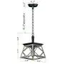 Q&S Farmhouse Rustic Hanging Pendant Light Fixtures,Vintage Chandelier,Industrial Light Fixture for Kitchen Island Dining Room Entryway Foyer,Oak White+ORB Finish,Adjustable