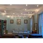 NIOSTA 25 Ft White Wire Outdoor Patio String Lights with 25 Clear G40 Bulbs for Indoor/Outdoor Home Wedding Party Tent Bistro Cafe Deck Pergola