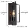 Wall Sconce,Rustic Vintage Bronze Wall Vanity Light Fixture with Glass Shade,Hardwired Wall Lamp for Living Room,Bedroom,Hallway,Kitchen,E26 Base,2 Pack