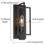 Wall Sconce,Rustic Vintage Bronze Wall Vanity Light Fixture with Glass Shade,Hardwired Wall Lamp for Living Room,Bedroom,Hallway,Kitchen,E26 Base,2 Pack