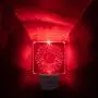 Red LED Night Light for Bedrooms & Bathrooms [Package of 2] - BioRhythm Safe(TM) - (Circle)