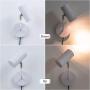 TeHenoo Industrial White Mounted Lamp ,Mini Plug-in Wall Lamp with Ratatable Lampshade for Reading, Bedroom,Living Room TeHenoo Industrial White Mounted Lamp ,Mini Plug-in Wall Lamp with Ratatable Lampshade for Reading, Bedroom,Living Room