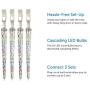 NOMA LED Quick-Clip Cascading Shooting Star Icicle Christmas Lights | Built-in Clip-On Icicle Lights | 10 Multi-Color Bulbs | 12.6 Ft. White Wire Strand NOMA LED Quick-Clip Cascading Shooting Star Icicle Christmas Lights | Built-in Clip-On Icicle Lights | 10 Multi-Color Bulbs | 12.6 Ft. White Wire Strand