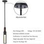 MOTINI Mini Pendant Light Industrial Ceiling Pendant Lighting with Bronze Finish for Kitchen Island Living Rooms Dining Room, UL Listed(Bulb Included)